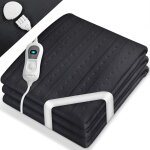 Sinnlein surmatelas chauffant �lectrique anthracite 150x80cm avec arr�t automatique couverture thermique ...