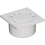 Siphon de cour pvc sortie Ø40 - 50 - 63 - 125 150x150 - gris Siphon de cour pvc sortie Ø40 - 50 - 63 - 125 150x150 - gris