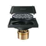 Serbia - siphon douche à l'italienne siphon de sol noir anti - odeur 100100mm Serbia - siphon douche à l'italienne siphon de sol noir anti - odeur 100100mm