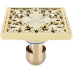 Siphon de douche salle de bain, siphon de sol anti - collage accessoire salle de bain 10x10cm pour cuisine ...