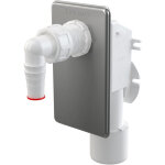 Alcaplast - alca siphon encastrable pour lave linge en acier inoxydable (aps3)