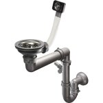 Siphon d'�vier 1 cuvette - avec trop - plein 3, 5' - hj / s2061