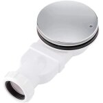 Siphon de receveur de douche extra - plat, abs blanc. bonde de vidange pour receveur de douche. siphon ...
