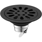 Siphon de sol en acier inoxydable pour douche - anti - refoulement - rond