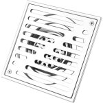 Siphon de sol inox anti odeur carr� 150x150mm, drainage rapide pour salle de bain, douche et �vier de ...