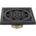 Siphon de sol noir 10 x 10 x 4 cm - couvercle de siphon carré avec grille et filtre amovibles - crépine ... Siphon de sol noir 10 x 10 x 4 cm - couvercle de siphon carré avec grille et filtre amovibles - crépine ...