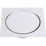 Siphon de sol � p�dale en acier inoxydable 10x10cm douche d�odorant bounce siphon de sol pour salle de ...