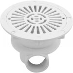 Siphon de sol de piscine, siphon de sol rond pour piscines prfabriques et liner siphon de fond de piscine ...