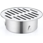 Siphon de sol rond en acier inoxydable, grille de goutte, filtre anti - encrassement, outils de maison ...