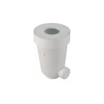 Siphon pour urinoir nicoll en pvc blanc avec joint en lastomre d33 / 42mm