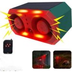 Sir�ne � capteur de mouvement ext�rieur � �nergie solaire, 130db x 2 haut - parleurs, 13 modes sonores ...