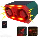 Sirne  capteur de mouvement extrieur  nergie solaire, 130db x 2 haut - parleurs, 13 modes sonores ...