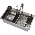 [jamais utilis�] sirhona �vier de cuisine 1 bac acier �vier en acier inoxydable, sortie d'eau de type ...