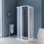 Siro - cabine de douche 3 c�t�s 80 x 80 x 80 cm avec portes