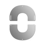 Sivac - plaque de finition ronde inox � 180 mm