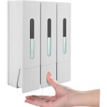 Sjlerst - distributeur de savon mural, distributeur gel douche triple de et apr�s - shampoing sans per�age ...