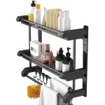 Sjlerst �tag�re de rangement murale en acier inoxydable, porte - serviettes pour toilettes, salle de ...