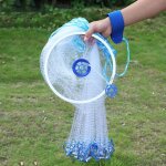 Sjlerst - filet de pche coul  la main en nylon, lest en fer galvanis filet de coule  la main de ...