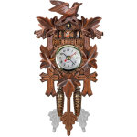 Sjlerst horloge murale coucou oiseau d�corations en bois � suspendre pour la maison, le caf�, le restaurant, ...
