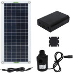 Sjlerst kit de pompe � eau solaire 30w silicium polycristallin 800l par heure de puissance pour camping ...