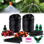 Sjlerst - kit tuyau arrosage automatique, systme d'irrigation jardin, 145 pcs kit d'irrigation goutte, ...