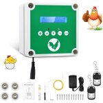Porte automatique poulailler, ouvre - porte automatique pour poulailler avec 2 télécommandes et minuterie, ... Porte automatique poulailler, ouvre - porte automatique pour poulailler avec 2 télécommandes et minuterie, ...