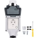 Sjlerst - prise intelligente wifi, prise de courant extrieure tanche ip66 avec fonction de minuterie ...