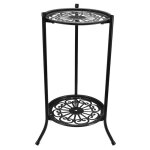 Sjlerst - support pour plantes en pot en fer, support pour pots de fleurs en mtal  double couche pour ...