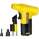 Sjlerst - souffleur d'air comprim�, 130 000 tr / min avec batterie 3000mah, soufflette et aspirateur ...