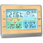 Sjlerst - station mto avec capteur extrieur sans fil, thermomtre intrieur extrieur hygromtre, ...