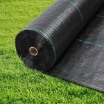Sjlerst - toiles de paillage 0. 9m x 91m, toile anti mauvaises herbes jardin 90g / ?, geotextile, bache ...