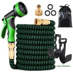 Sjlerst tuyau d'arrosage extensible de 50 pieds avec buse � 9 fonctions, flexible et r�sistant, avec ...