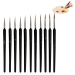 11 pices dtail pinceaux peinture acrylique, peinture pinceaux acrylique, miniatures pinceaux peinture ...