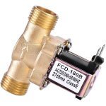 Electrovanne, 1 / 2 vanne magntique lectromagntique en laiton normalement ferme 220v ca pour le contrle ...