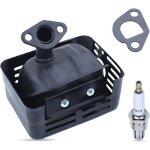 Ensemble d'échappement silencieux avec tuyau d'échappement pour moteur honda gx160 gx200 5, 5 cv 6, 5 ... Ensemble d'échappement silencieux avec tuyau d'échappement pour moteur honda gx160 gx200 5, 5 cv 6, 5 ...