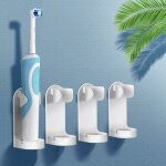 Porte - brosse  dents lectrique, support de rangement de brosse  dents auto - adhsif en plastique ...