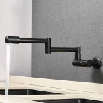 Sjqka - robinet d'eau froide mural uniquement, robinet de cuisine pivotant  360, mitigeur de cuisine ...