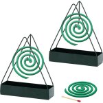 Sjqka - support de bobine anti - moustique support spirale anti moustique ensemble de triangle en m�tal ...