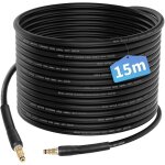 Sjqka - tuyau flexible de 15 m adapt� aux accessoires de machine de nettoyage haute pression karcher ...