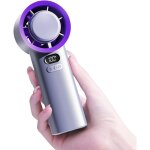 Ventilateur portatif  main avec refroidissement  air glacial, alimentation  charge rapide, usb, silencieux, ...
