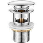 Sjqka - vidage salle de bain, bonde de lavabo pop up, chrom, argent