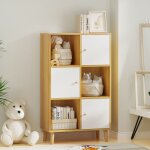 Skecten - bibliothque, tagre de rangement 6 cases, armoire de rangement avec 3 cubes ouverts 28 x ...