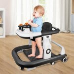 Trotteur b�b� pliable, station de jeu amovible avec sons, hauteur r�glable, rangement facile, 6 mois ...