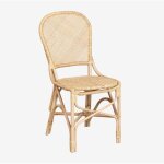 Sklum - lot de 2 chaises de jardin en rotin zariel naturel Sklum - lot de 2 chaises de jardin en rotin zariel naturel