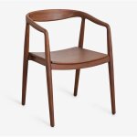 Sklum - lot de 2 chaises de salle � manger en teck rokan avec accoudoirs