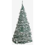 Sklum - arbre de noël pliable avec lumières led taimy gris argent ?180 Sklum - arbre de noël pliable avec lumières led taimy gris argent ?180
