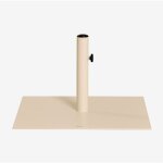Sklum - pied de parasol carré 60x60 cm en acier peuet tapioca beige Sklum - pied de parasol carré 60x60 cm en acier peuet tapioca beige