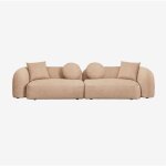 Sklum - canap modulaire 2 pices en chenille coco