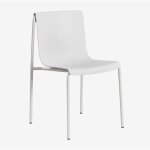 Sklum - chaise de jardin en polypropylne ismne blanc gardenia