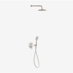 Sklum - colonne de douche encastr�e en laiton orveta blanc